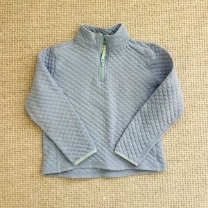 Crewcuts girls quilted 1/4 zip with contrast trim (M)